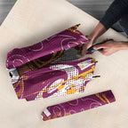 Personalized Brisbane Broncos Rugby Umbrella Urban Street Graffiti Style - Distressed Splatter Elements