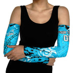 Personalized Cronulla-Sutherland Sharks Rugby Arm Sleeves Urban Street Graffiti Style - Distressed Splatter Elements