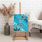 Personalized Cronulla-Sutherland Sharks Rugby Canvas Wall Art Urban Street Graffiti Style - Distressed Splatter Elements