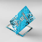 Personalized Cronulla-Sutherland Sharks Rugby Canvas Wall Art Urban Street Graffiti Style - Distressed Splatter Elements