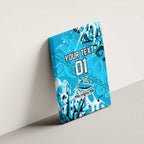 Personalized Cronulla-Sutherland Sharks Rugby Canvas Wall Art Urban Street Graffiti Style - Distressed Splatter Elements
