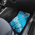 Personalized Cronulla-Sutherland Sharks Rugby Car Mats Urban Street Graffiti Style - Distressed Splatter Elements