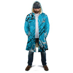 Personalized Cronulla-Sutherland Sharks Rugby Cloak Urban Street Graffiti Style - Distressed Splatter Elements