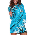 Personalized Cronulla-Sutherland Sharks Rugby Hoodie Dress Urban Street Graffiti Style - Distressed Splatter Elements