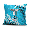 Personalized Cronulla-Sutherland Sharks Rugby Pillow Cover Urban Street Graffiti Style - Distressed Splatter Elements