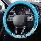 Cronulla-Sutherland Sharks Rugby Steering Wheel Cover Urban Street Graffiti Style - Distressed Splatter Elements