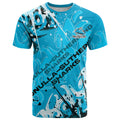 Personalized Cronulla-Sutherland Sharks Rugby T Shirt Urban Street Graffiti Style - Distressed Splatter Elements