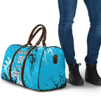 Personalized Cronulla-Sutherland Sharks Rugby Travel Bag Urban Street Graffiti Style - Distressed Splatter Elements