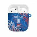 Personalized Newcastle Knights Rugby AirPods Case Urban Street Graffiti Style - Distressed Splatter Elements