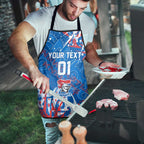 Personalized Newcastle Knights Rugby Apron Urban Street Graffiti Style - Distressed Splatter Elements