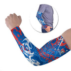 Personalized Newcastle Knights Rugby Arm Sleeves Urban Street Graffiti Style - Distressed Splatter Elements