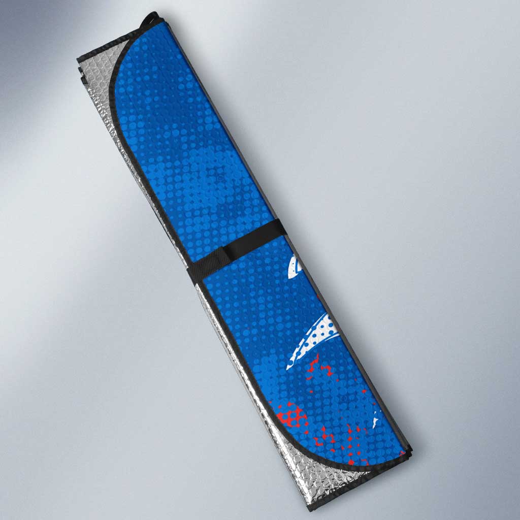 Personalized Newcastle Knights Rugby Auto Sun Shade Urban Street Graffiti Style - Distressed Splatter Elements