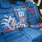 Personalized Newcastle Knights Rugby Back Car Seat Cover Urban Street Graffiti Style - Distressed Splatter Elements