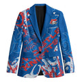 Personalized Newcastle Knights Rugby Blazer Urban Street Graffiti Style - Distressed Splatter Elements