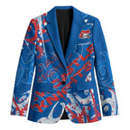 Personalized Newcastle Knights Rugby Blazer Urban Street Graffiti Style - Distressed Splatter Elements