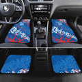 Personalized Newcastle Knights Rugby Car Mats Urban Street Graffiti Style - Distressed Splatter Elements