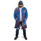 Personalized Newcastle Knights Rugby Cloak Urban Street Graffiti Style - Distressed Splatter Elements