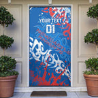 Personalized Newcastle Knights Rugby Door Cover Urban Street Graffiti Style - Distressed Splatter Elements