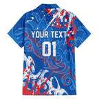Personalized Newcastle Knights Rugby Family Matching Tank Maxi Dress and Hawaiian Shirt Urban Street Graffiti Style - Distressed Splatter Elements