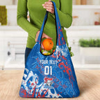 Personalized Newcastle Knights Rugby Grocery Bag Urban Street Graffiti Style - Distressed Splatter Elements