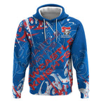 Personalized Newcastle Knights Rugby Hoodie Urban Street Graffiti Style - Distressed Splatter Elements