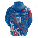 Personalized Newcastle Knights Rugby Hoodie Urban Street Graffiti Style - Distressed Splatter Elements