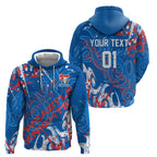 Personalized Newcastle Knights Rugby Hoodie Urban Street Graffiti Style - Distressed Splatter Elements