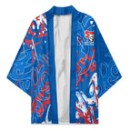 Personalized Newcastle Knights Rugby Kimono Urban Street Graffiti Style - Distressed Splatter Elements