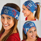 Personalized Newcastle Knights Rugby Neck Gaiter Urban Street Graffiti Style - Distressed Splatter Elements