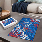 Personalized Newcastle Knights Rugby Puzzle Urban Street Graffiti Style - Distressed Splatter Elements