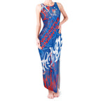 Personalized Newcastle Knights Rugby Tank Maxi Dress Urban Street Graffiti Style - Distressed Splatter Elements