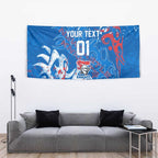 Personalized Newcastle Knights Rugby Tapestry Urban Street Graffiti Style - Distressed Splatter Elements