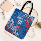 Personalized Newcastle Knights Rugby Tote Bag Urban Street Graffiti Style - Distressed Splatter Elements
