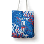 Personalized Newcastle Knights Rugby Tote Bag Urban Street Graffiti Style - Distressed Splatter Elements