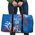 Personalized Newcastle Knights Rugby Travel Bag Urban Street Graffiti Style - Distressed Splatter Elements