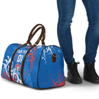 Personalized Newcastle Knights Rugby Travel Bag Urban Street Graffiti Style - Distressed Splatter Elements