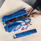 Personalized Newcastle Knights Rugby Umbrella Urban Street Graffiti Style - Distressed Splatter Elements