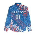 Personalized Newcastle Knights Rugby Women Casual Shirt Urban Street Graffiti Style - Distressed Splatter Elements