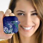 Personalized New Zealand Warriors Rugby AirPods Case Urban Street Graffiti Style - Distressed Splatter Elements
