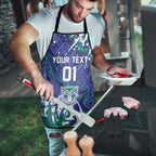 Personalized New Zealand Warriors Rugby Apron Urban Street Graffiti Style - Distressed Splatter Elements