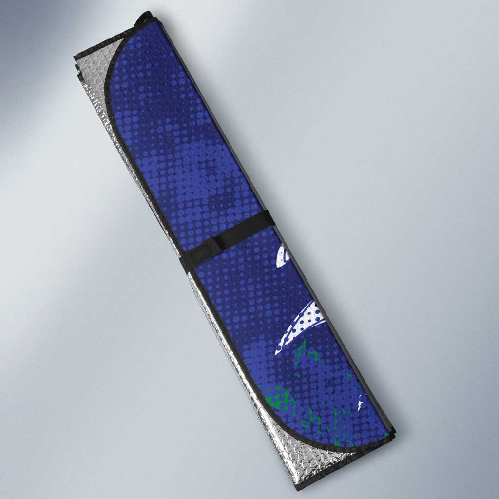 Personalized New Zealand Warriors Rugby Auto Sun Shade Urban Street Graffiti Style - Distressed Splatter Elements