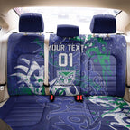 Personalized New Zealand Warriors Rugby Back Car Seat Cover Urban Street Graffiti Style - Distressed Splatter Elements