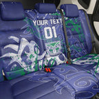 Personalized New Zealand Warriors Rugby Back Car Seat Cover Urban Street Graffiti Style - Distressed Splatter Elements