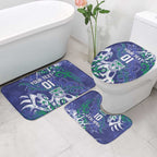 Personalized New Zealand Warriors Rugby Bathroom Set Urban Street Graffiti Style - Distressed Splatter Elements