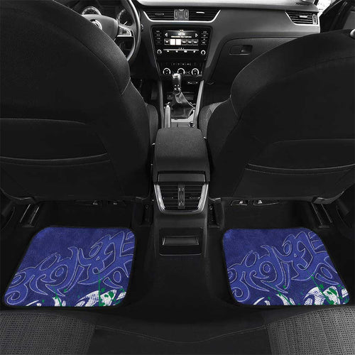 Personalized New Zealand Warriors Rugby Car Mats Urban Street Graffiti Style - Distressed Splatter Elements
