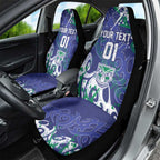 Personalized New Zealand Warriors Rugby Car Seat Cover Urban Street Graffiti Style - Distressed Splatter Elements