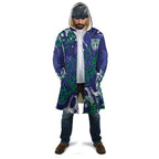 Personalized New Zealand Warriors Rugby Cloak Urban Street Graffiti Style - Distressed Splatter Elements