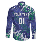 Personalized New Zealand Warriors Rugby Family Matching Mermaid Dress and Hawaiian Shirt Urban Street Graffiti Style - Distressed Splatter Elements