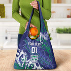 Personalized New Zealand Warriors Rugby Grocery Bag Urban Street Graffiti Style - Distressed Splatter Elements