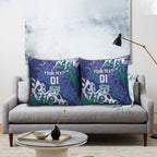 Personalized New Zealand Warriors Rugby Pillow Cover Urban Street Graffiti Style - Distressed Splatter Elements
